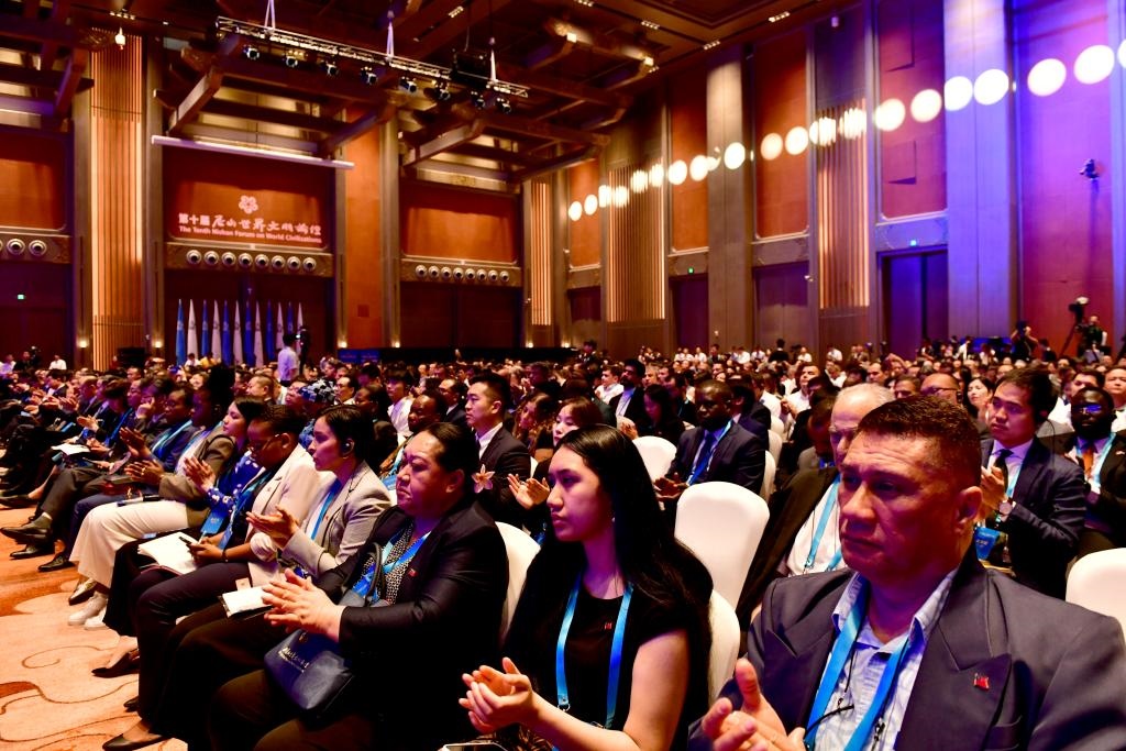 與會嘉賓出席第十屆尼山世界文明論壇。新華社記者 郭緒雷 攝